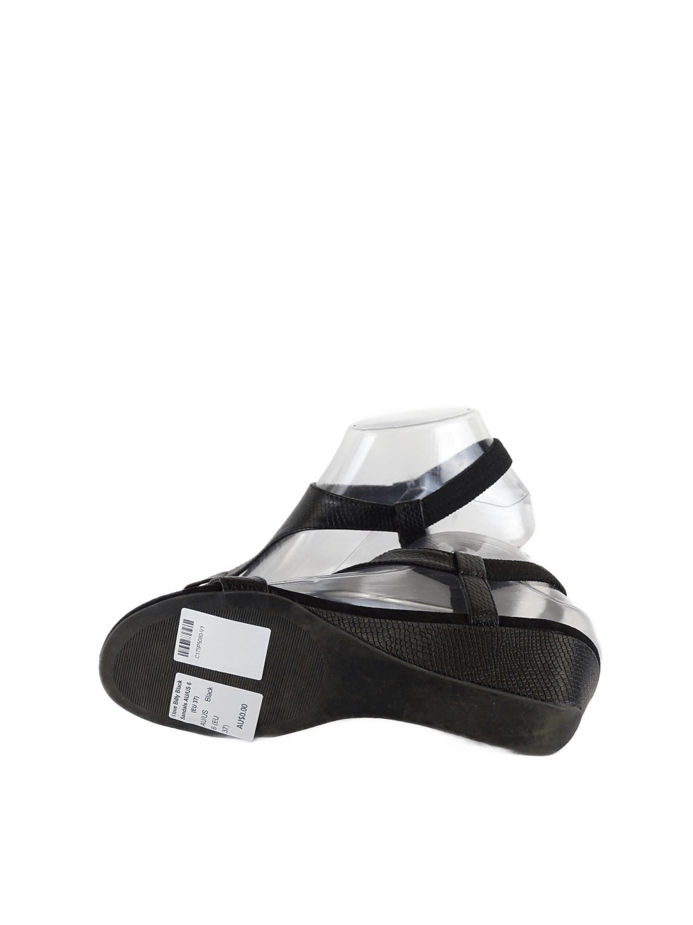 I Love Billy Black Sandals AU/US 6 (EU 37)