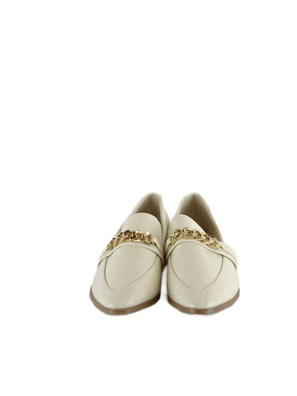 Novo White Croc Print Loafers AU/US 6 (EU 37)