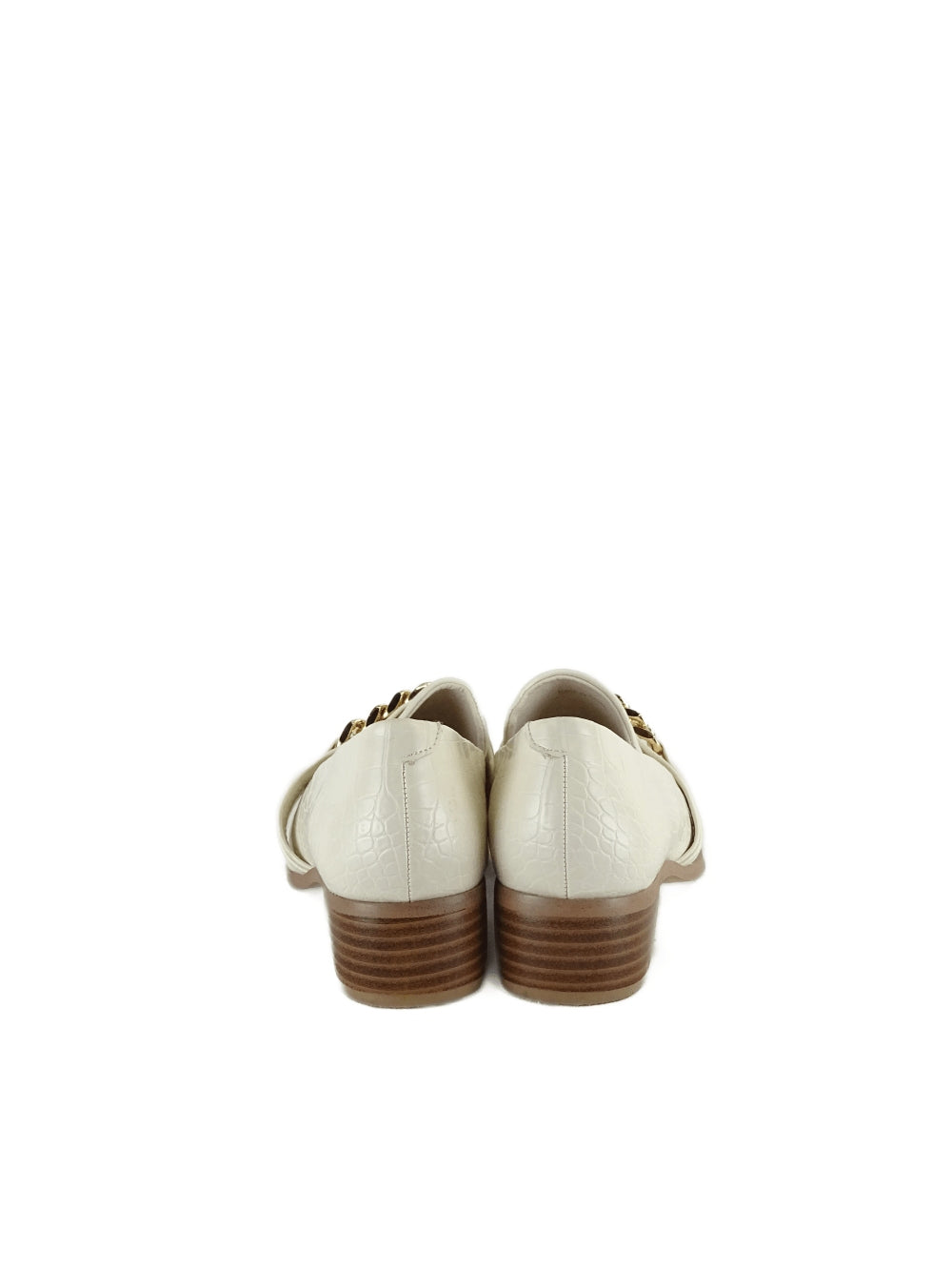 Novo White Croc Print Loafers AU/US 6 (EU 37)