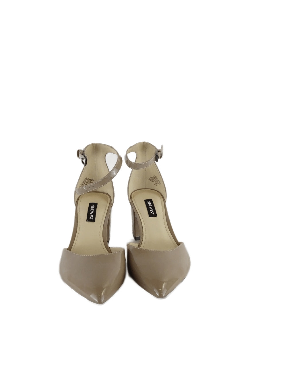 Nine West Neutral Pointed Ankle Strap Heels AU US 6 EU 37 Reluv Clothing Australia