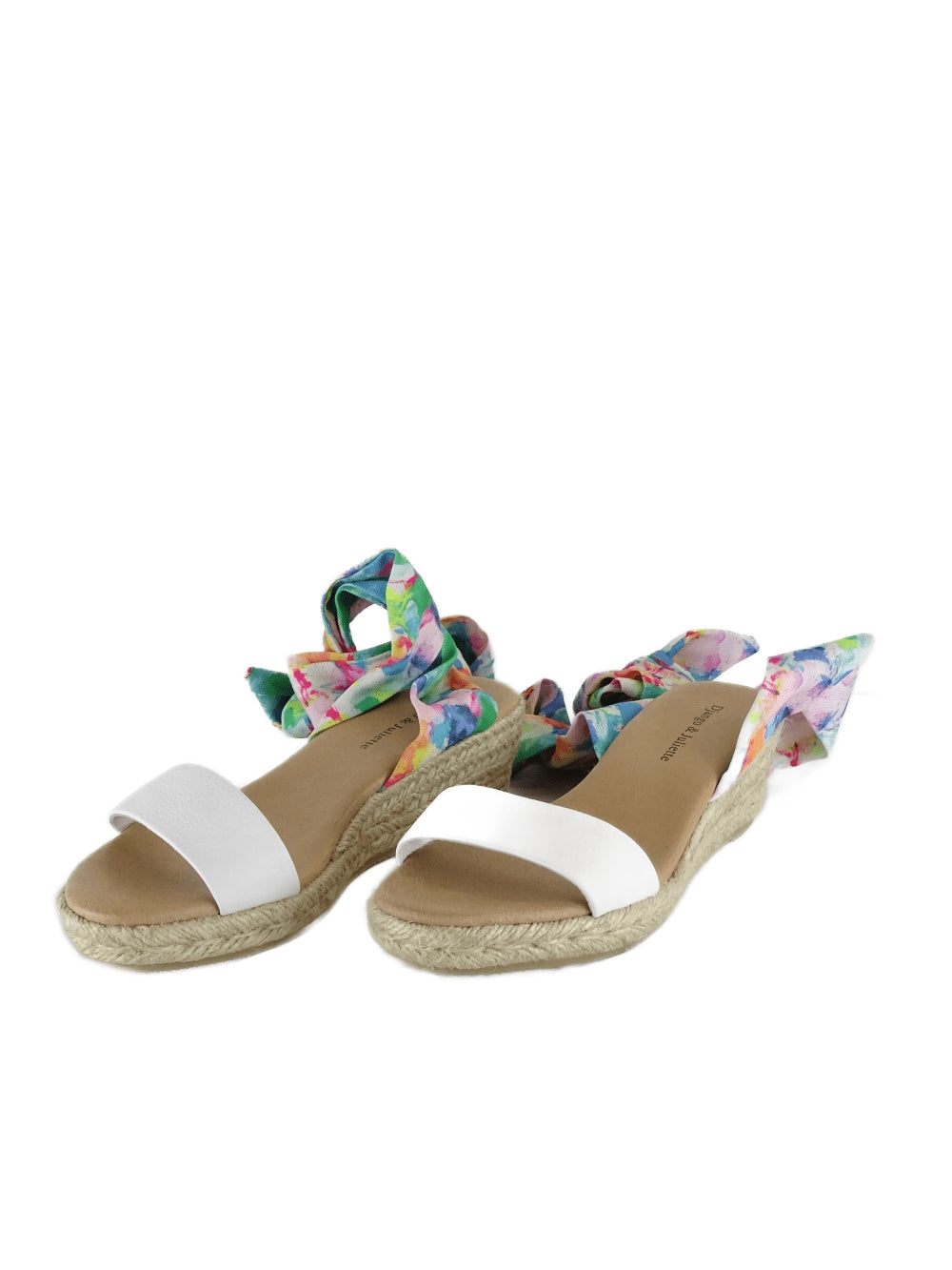 Django &amp; Juliette Multi Coloured Wrap Wedges AU/US 6 (EU 37)