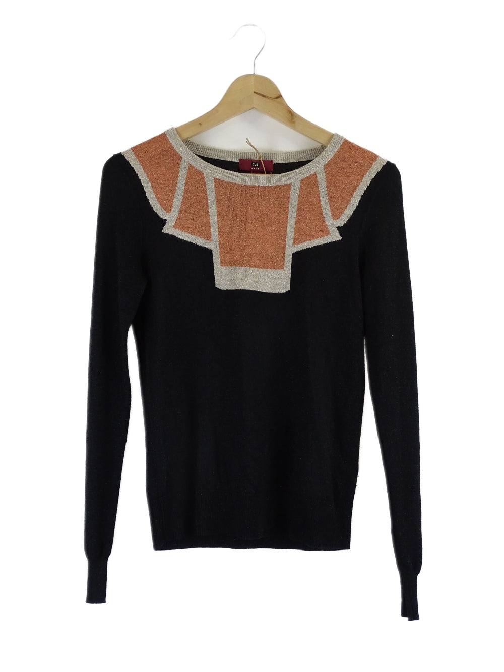 Cue Orange And Black Jumper M