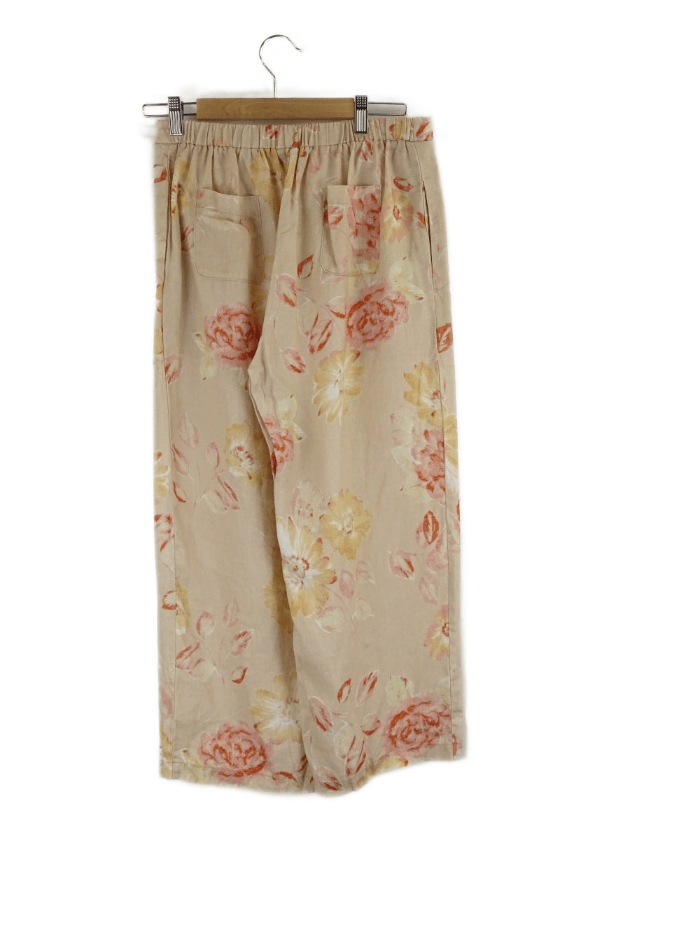 Gordon Smith Beige Floral Capri Pants 10