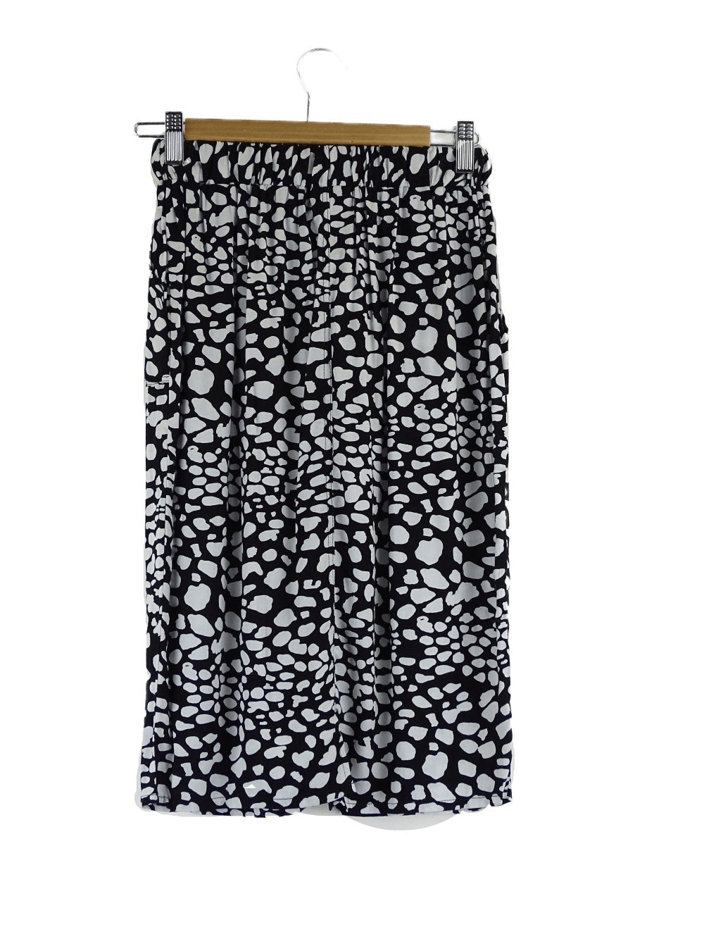 Freez Black and White Printed Mini Skirt S