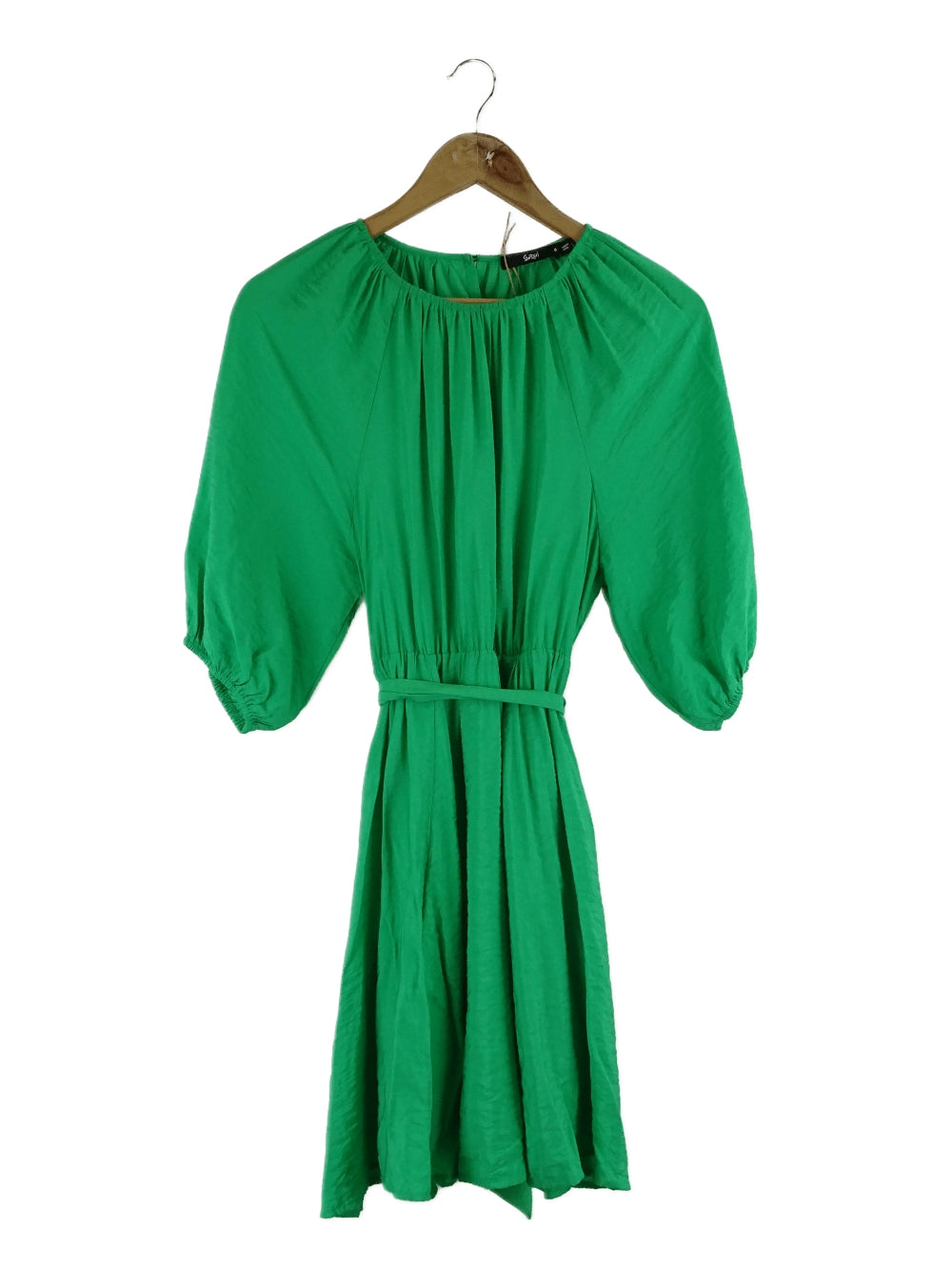 Sportsgirl Green Dress Round Neckline 8