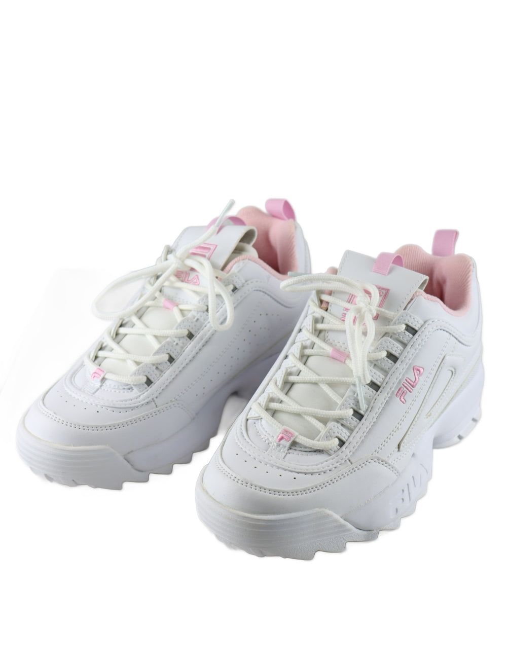 Fila shoes womens pink and white online