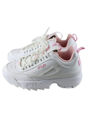 Fila Pink And White Sneakers 8 Reluv Clothing Australia