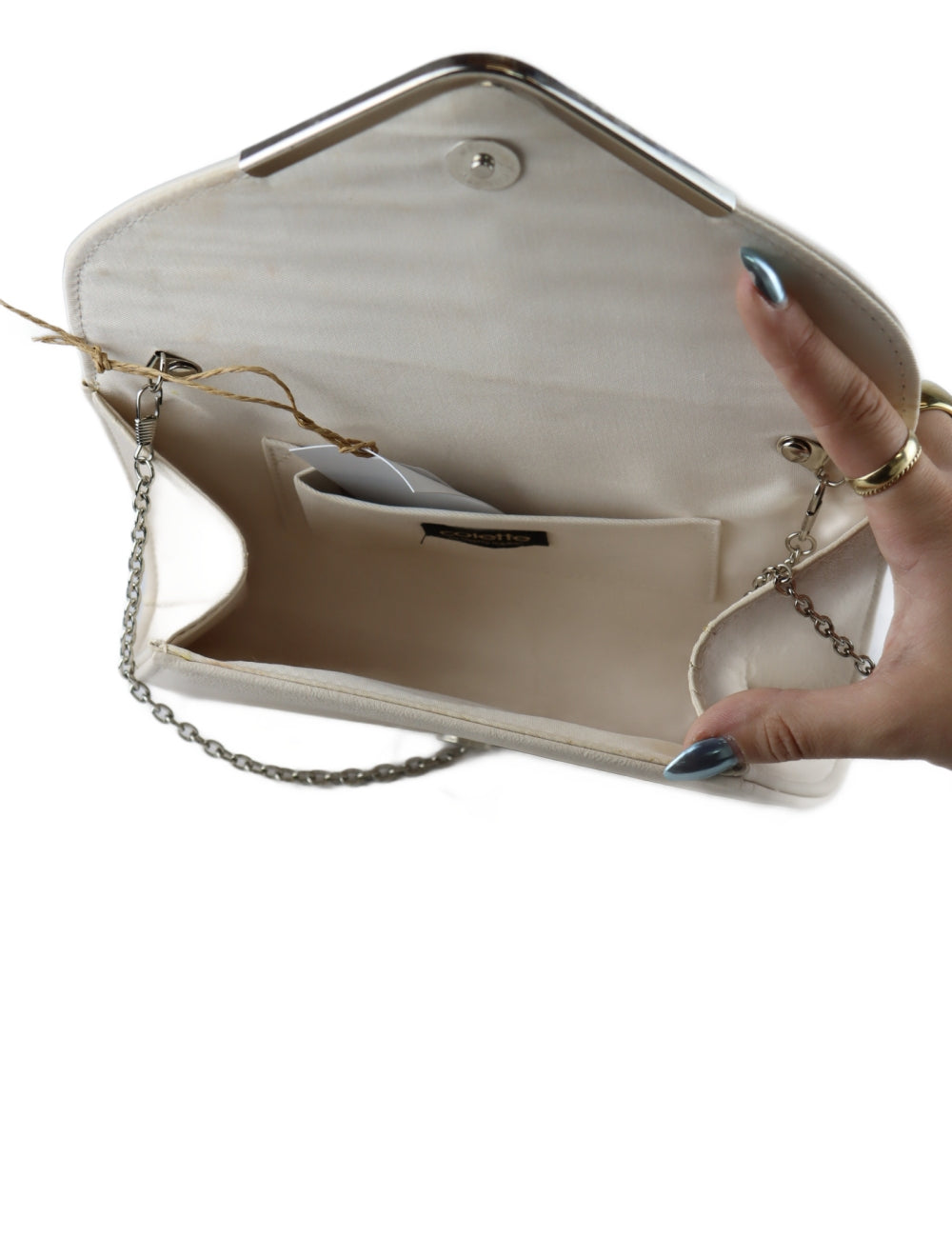 Colette Cream Clutch