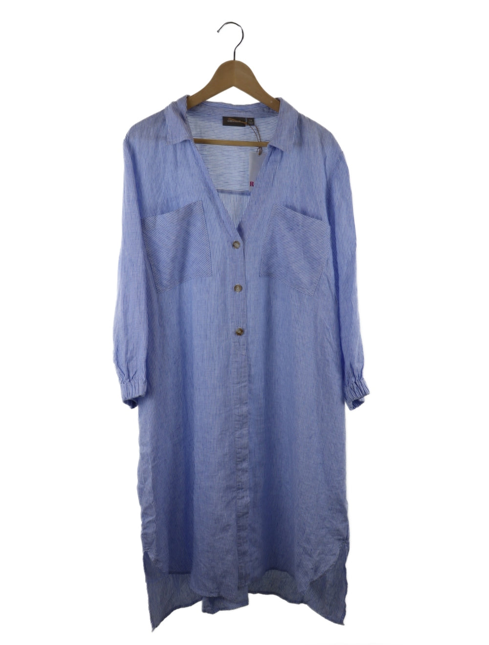 Sussan Blue Button Down Shirt Dress 16