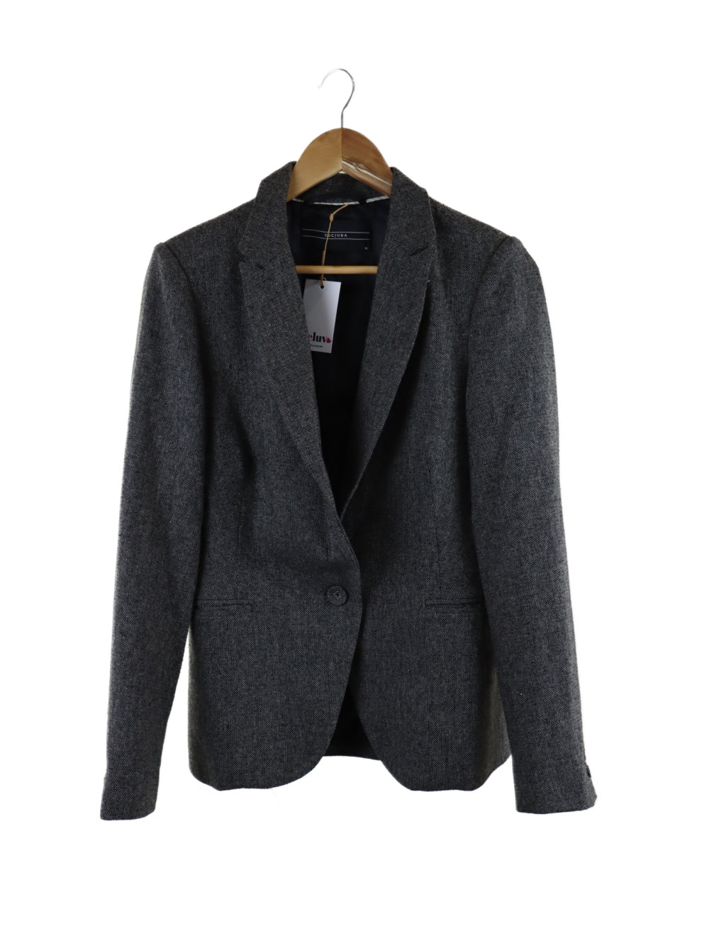 Decjuba Grey Tweed Blazer 12