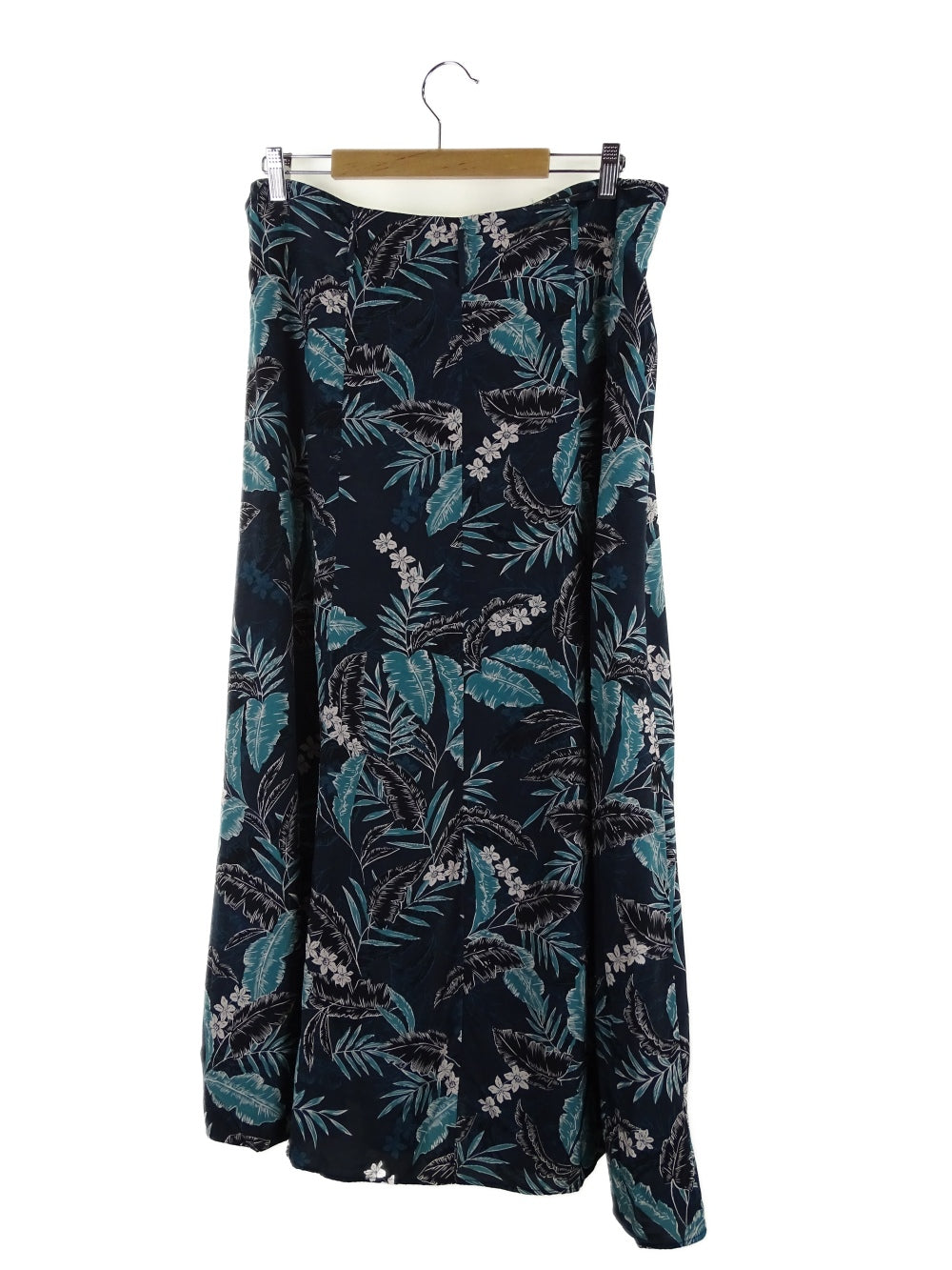 Witchery Green Floral Print Midi Skirt 14