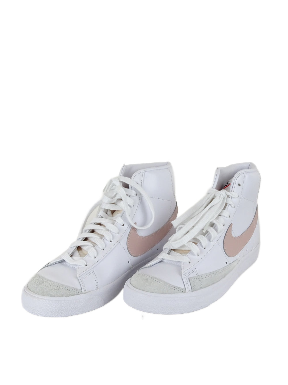 Nike White and Pink High Top Blazer Sneakers AU US 10 EU 41 Reluv Clothing Australia