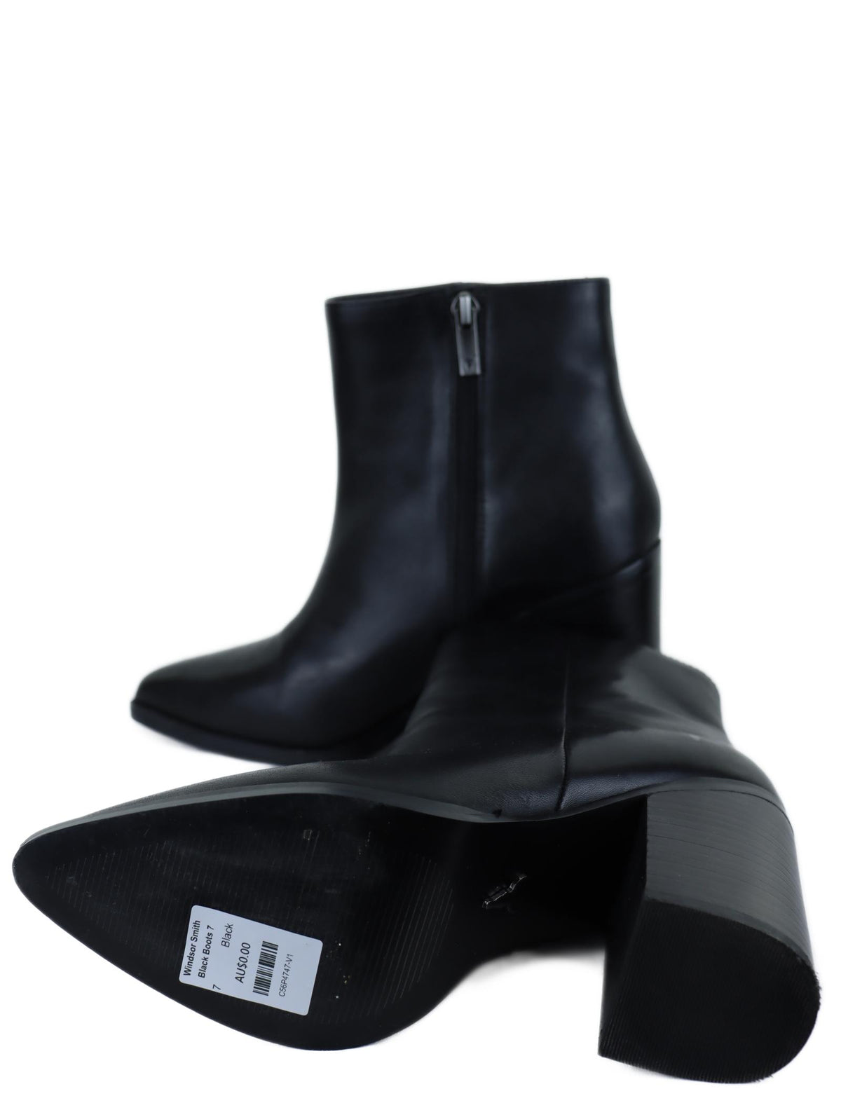 Windsor Smith Black Ankle Boots 7