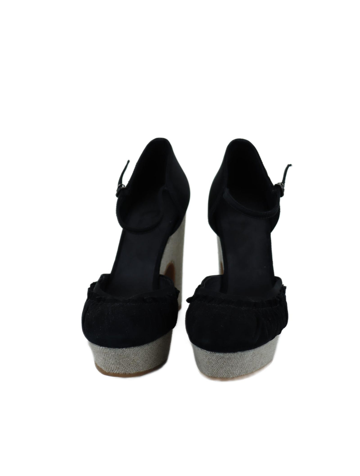 Hoss Black Wedges 8