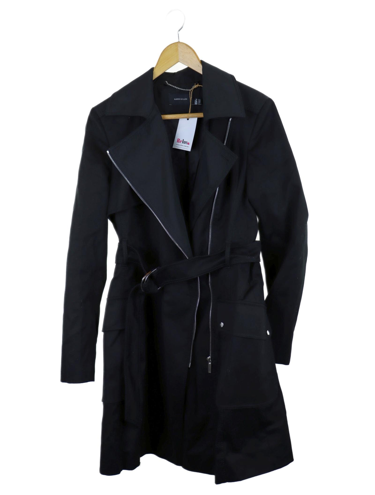 Karen Millen Black Coat S