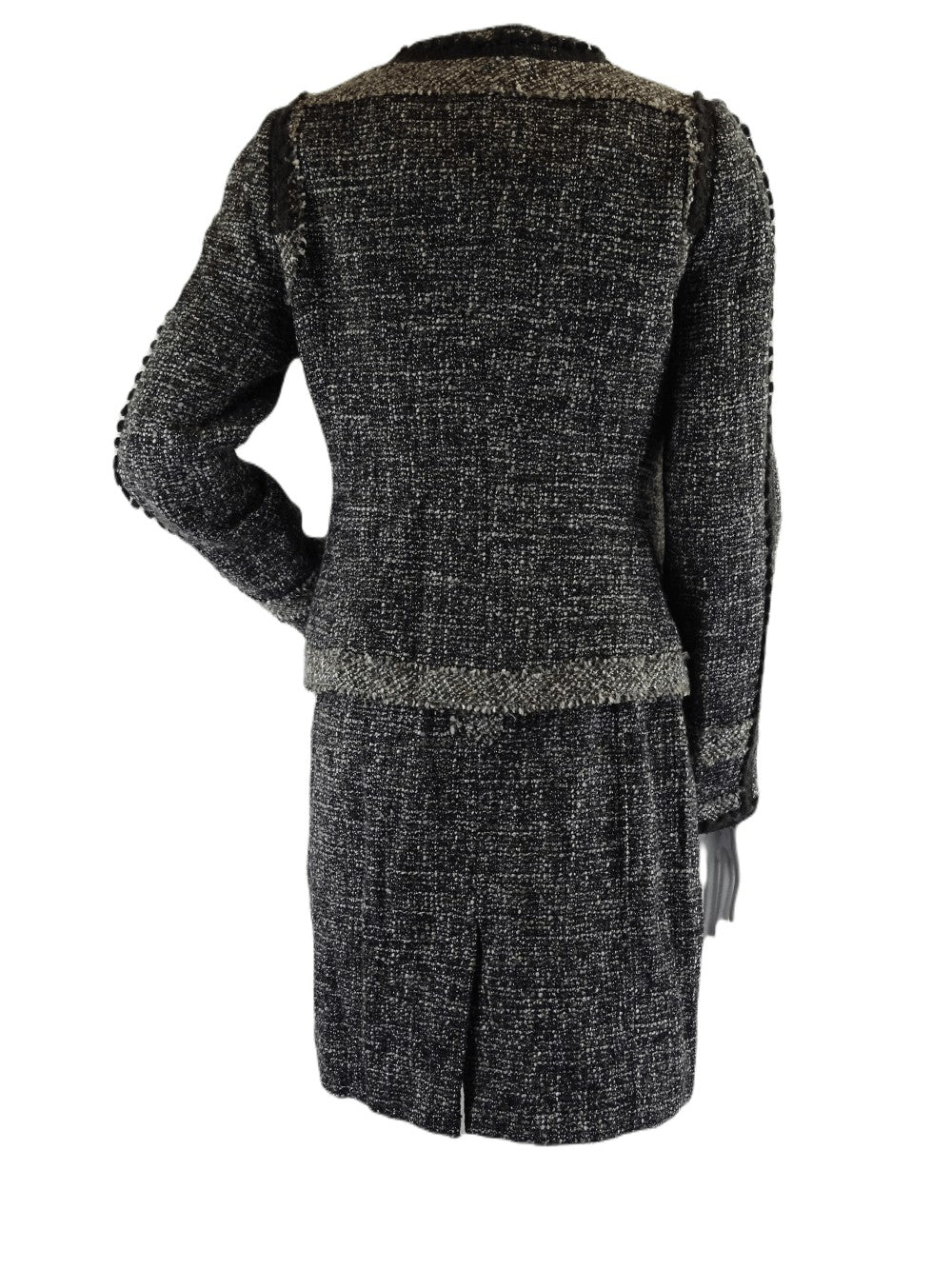 Rebecca Taylor Woven Grey Dress S