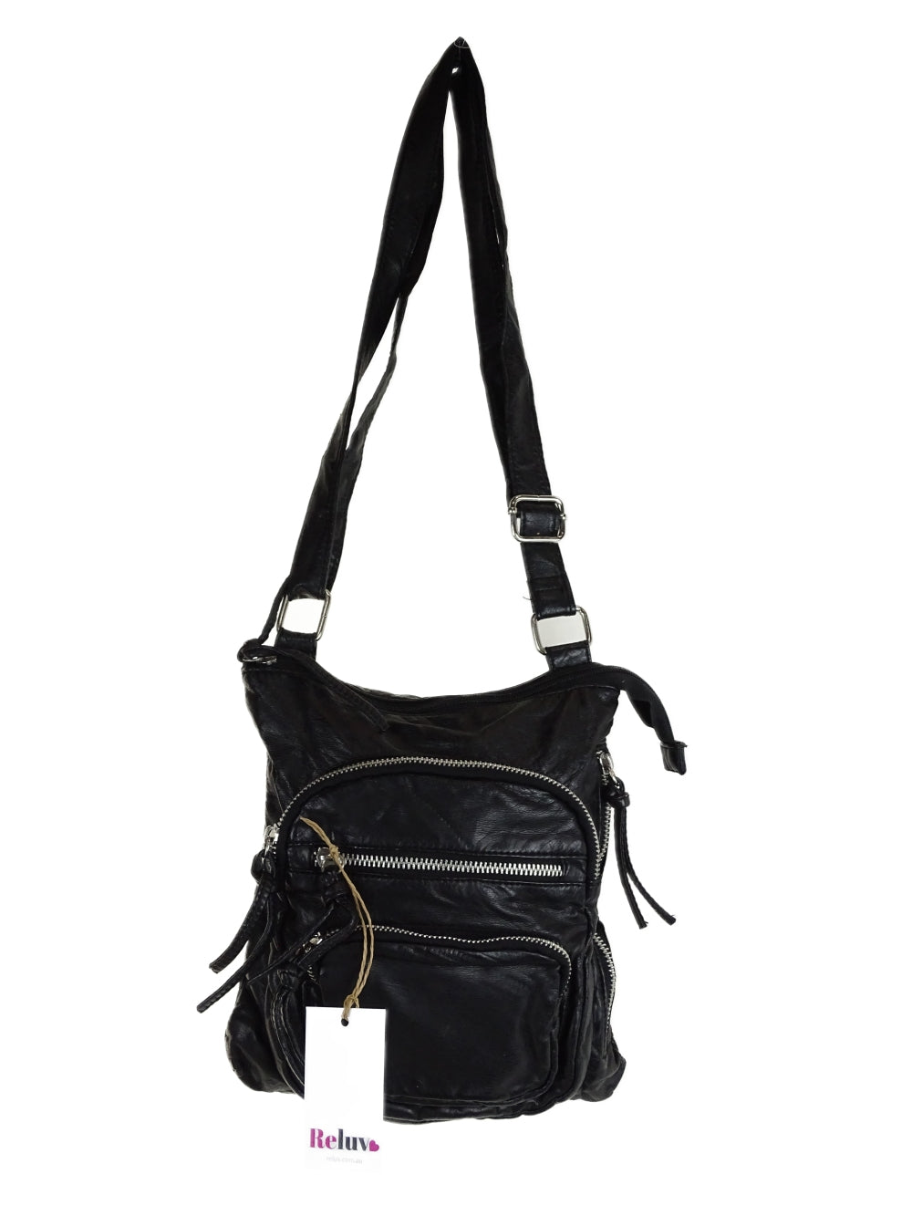 Blue Bird Black Crossbody Bag