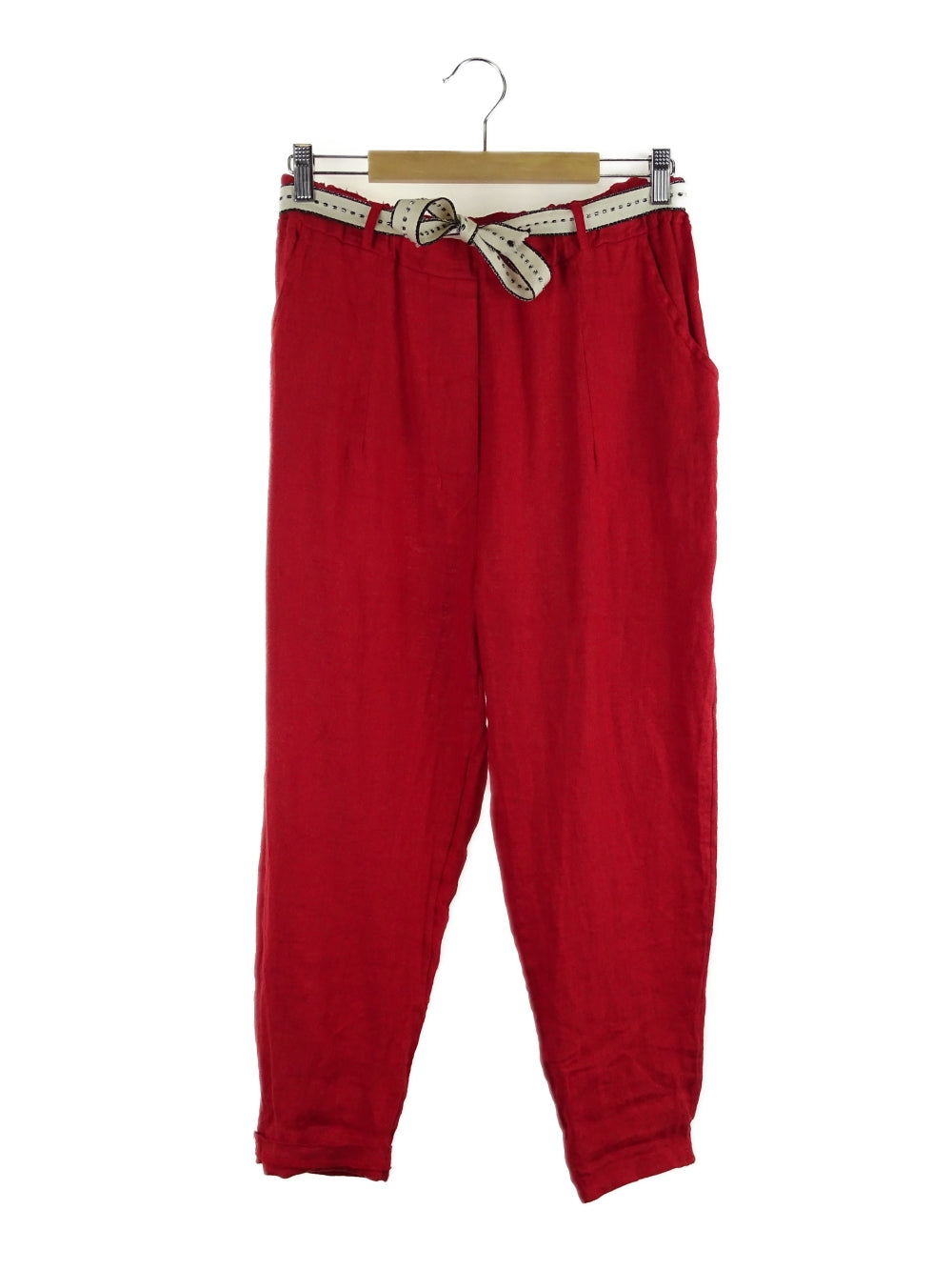 Made In Italy Red Linen Pants 10