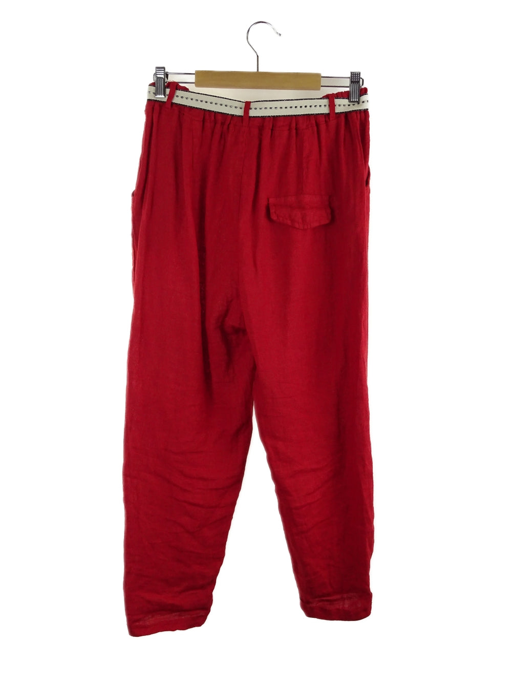 Made In Italy Red Linen Pants 10