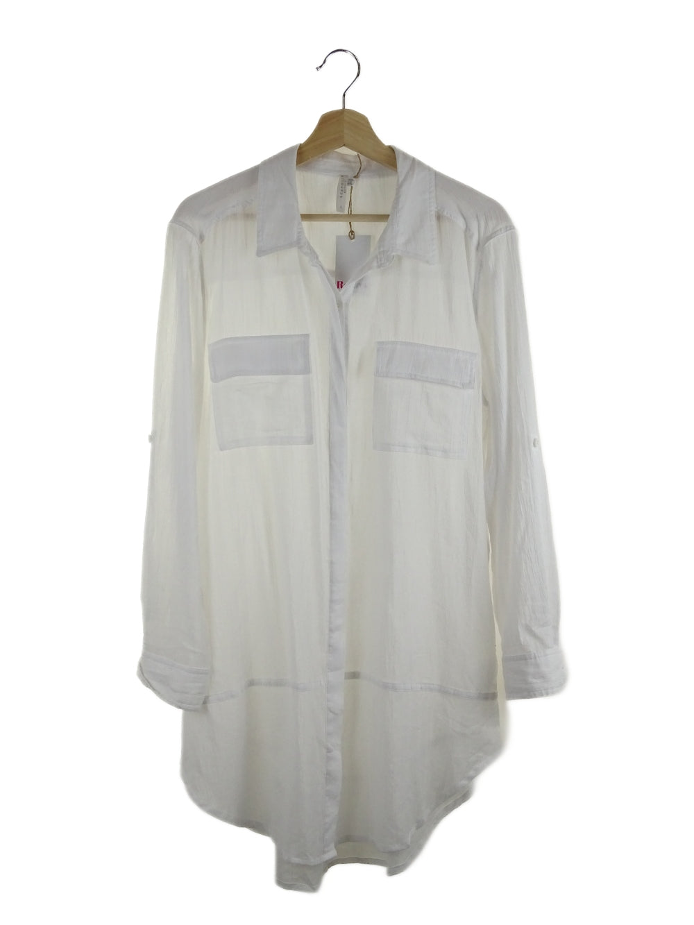 Seafolly White Linen Shirt L