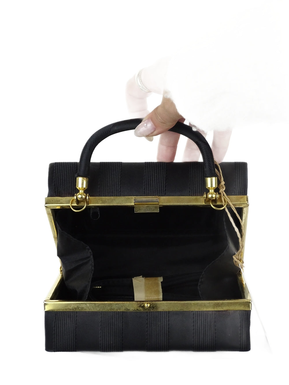 Euroline Black and Gold Handbag