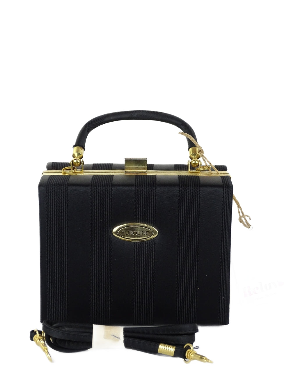 Euroline Black and Gold Handbag