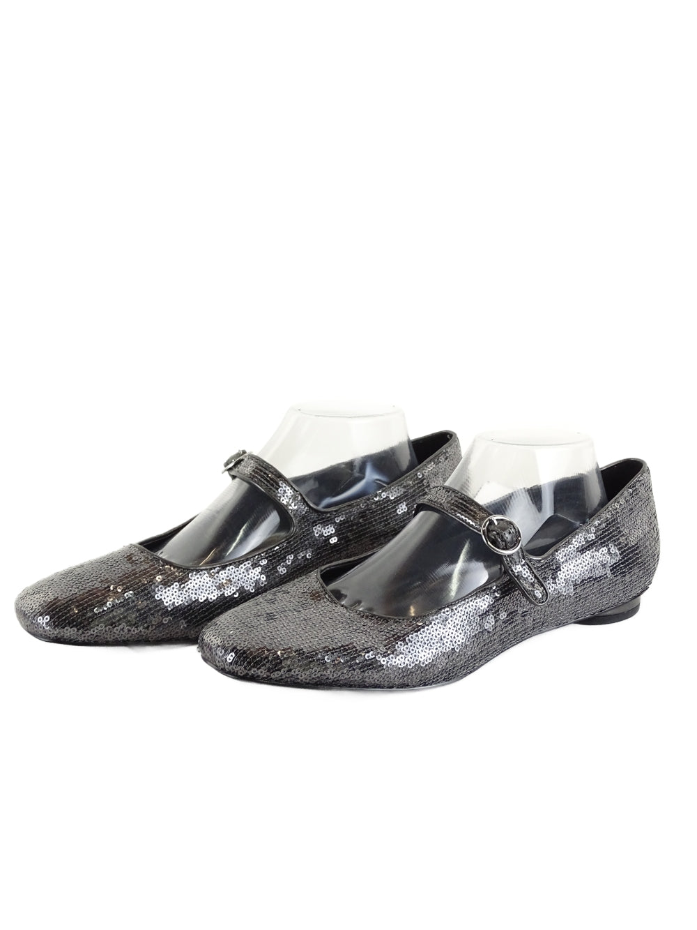 Charles &amp; Keith Grey Sequin Flats AU/US 10 (EU 41)