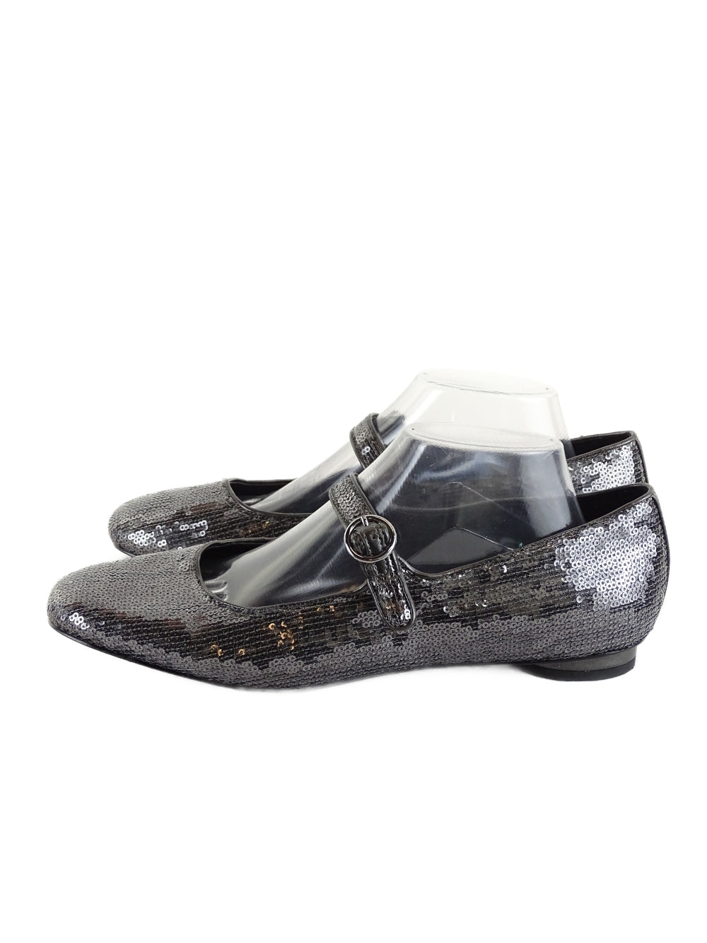 Charles &amp; Keith Grey Sequin Flats AU/US 10 (EU 41)