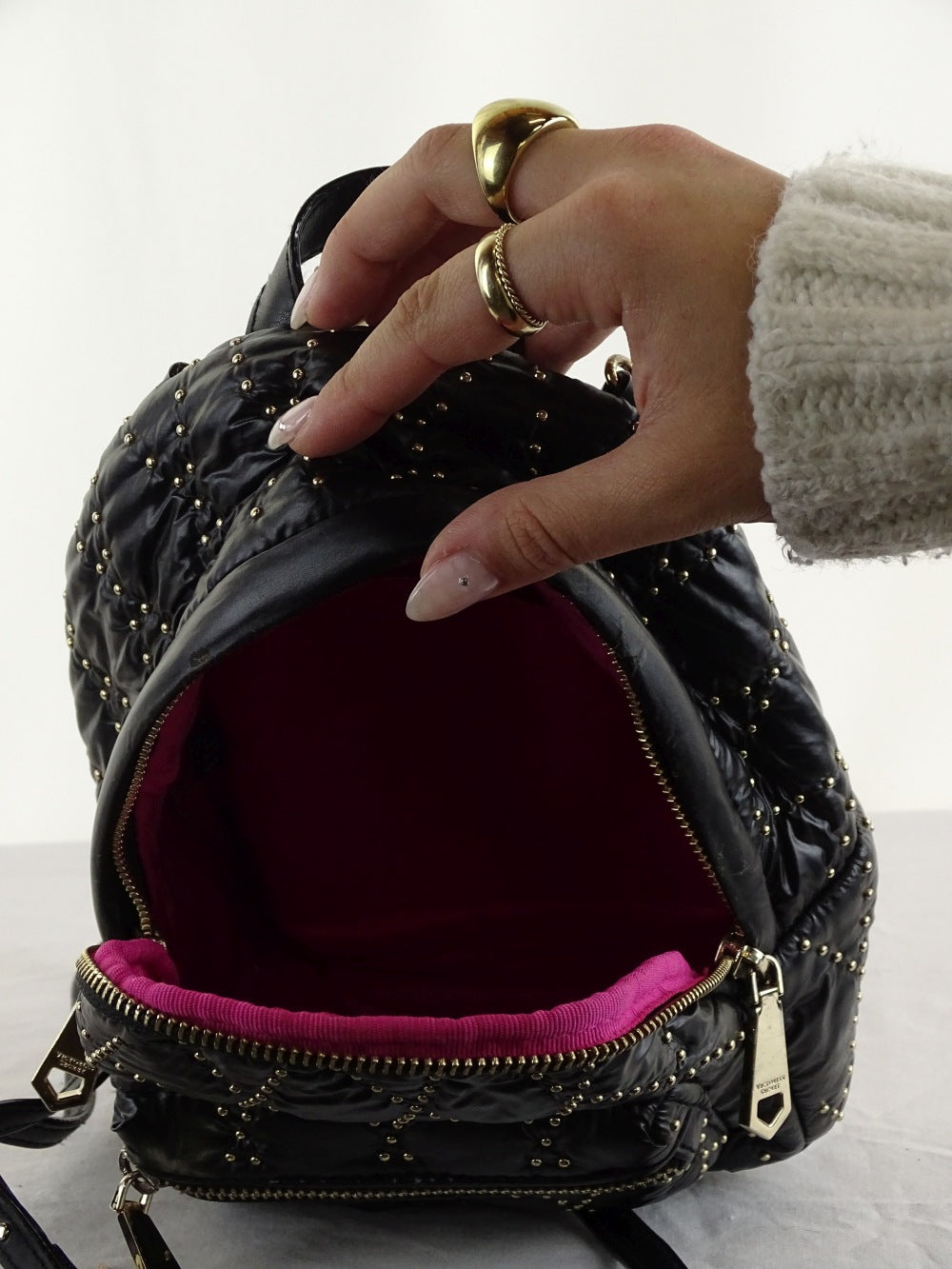 Victoria&#39;s Secret Black Mini Backpack