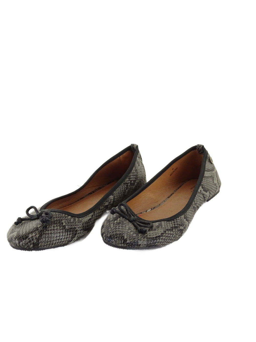 Walnut Snake Print Ballet Flats AU/US 11 (EU 42)