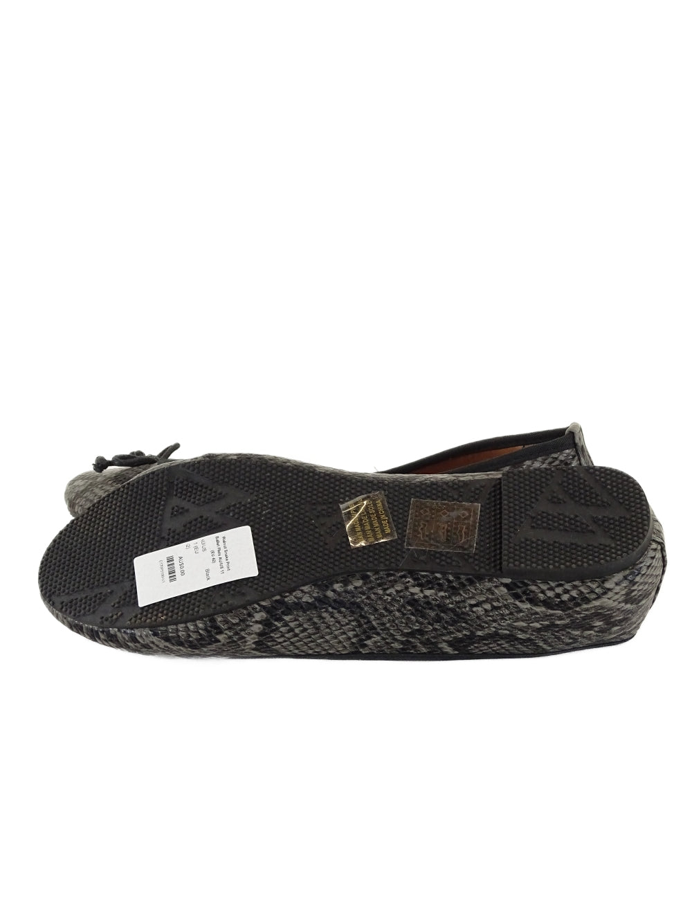 Walnut Snake Print Ballet Flats AU/US 11 (EU 42)