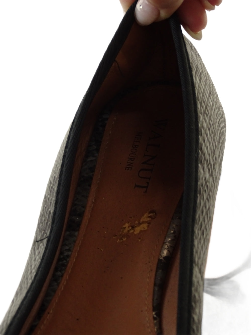 Walnut Snake Print Ballet Flats AU/US 11 (EU 42)