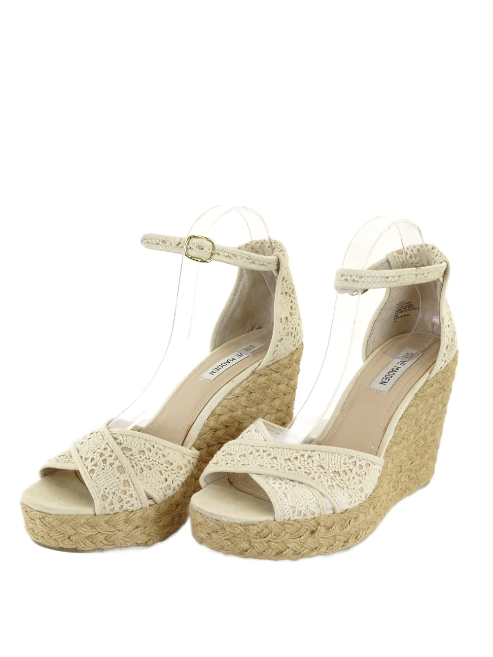 Steve Madden Cream Wedges AU US 10 EU 41 Reluv Clothing Australia