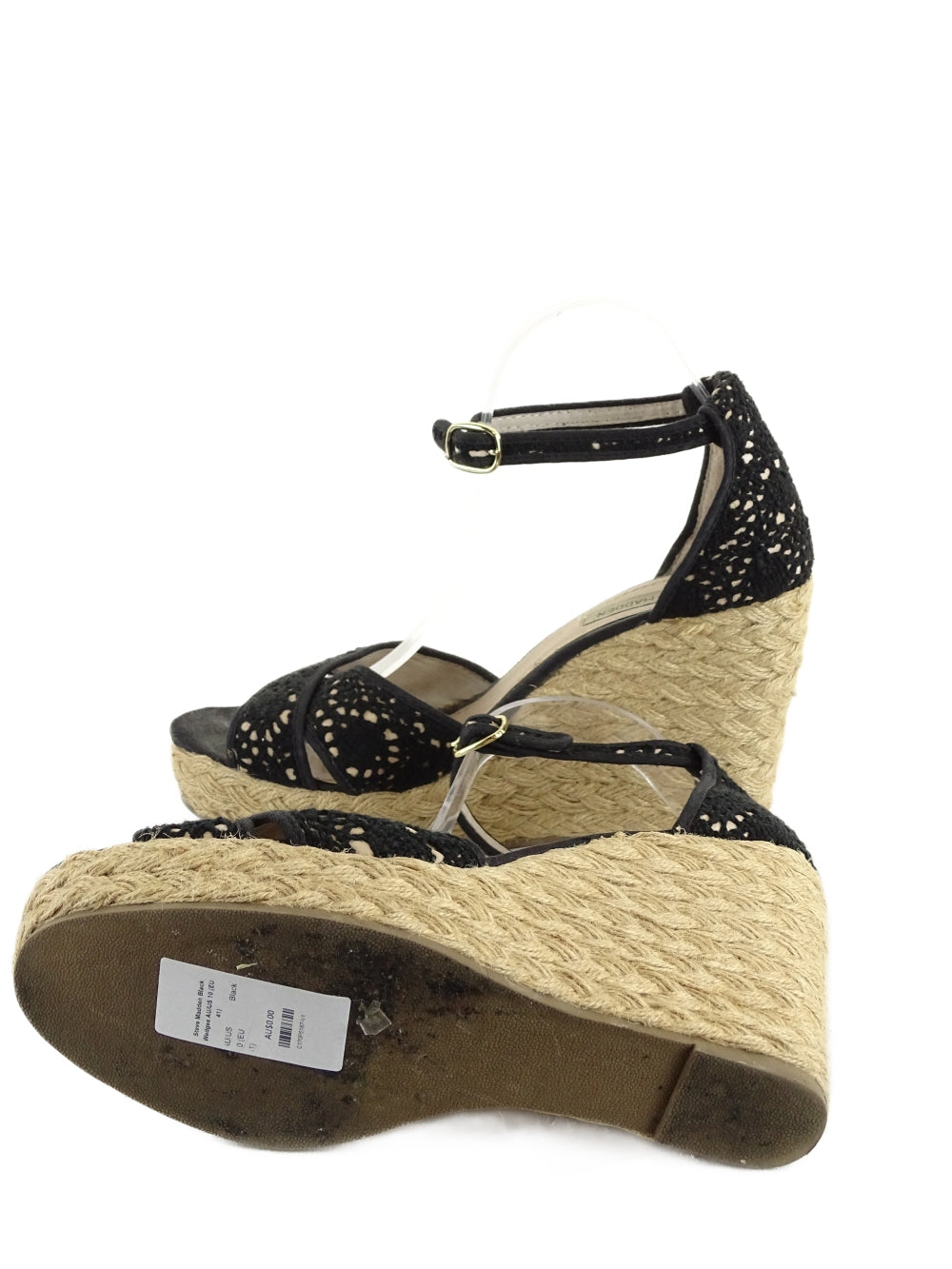 Steve Madden Black Wedges AU/US 10 (EU 41)