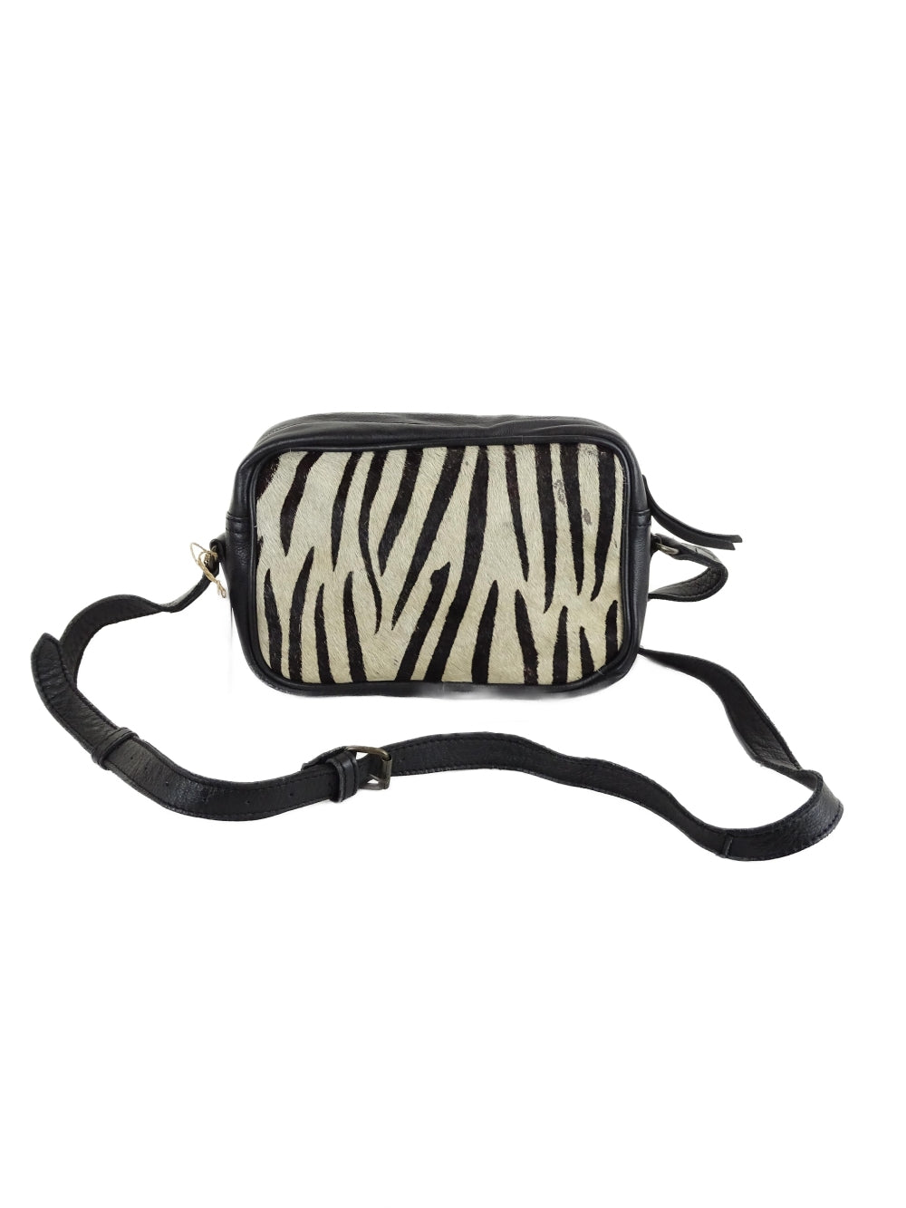 Paul Marius Black Zebra Crossbody Bag