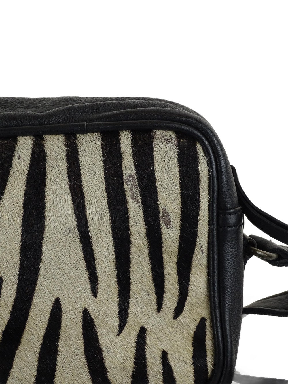 Paul Marius Black Zebra Crossbody Bag