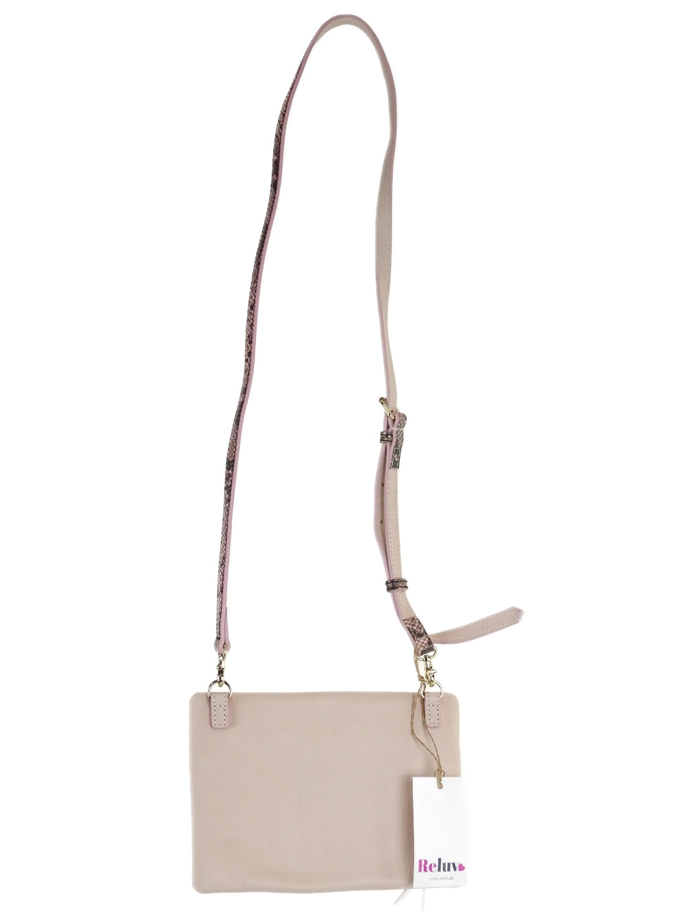 Mimco Baby Pink Crossbody Pouch