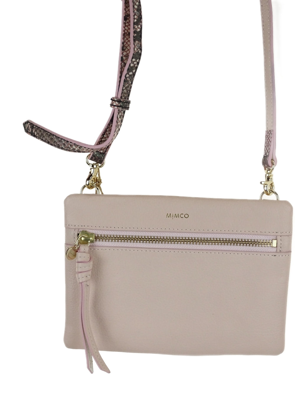 Mimco Baby Pink Crossbody Pouch