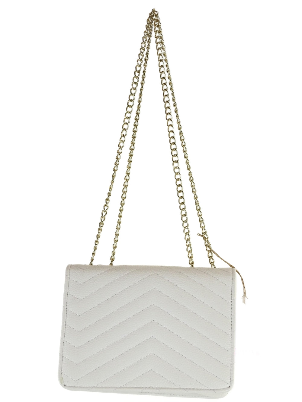 Sheike White and Gold Bag