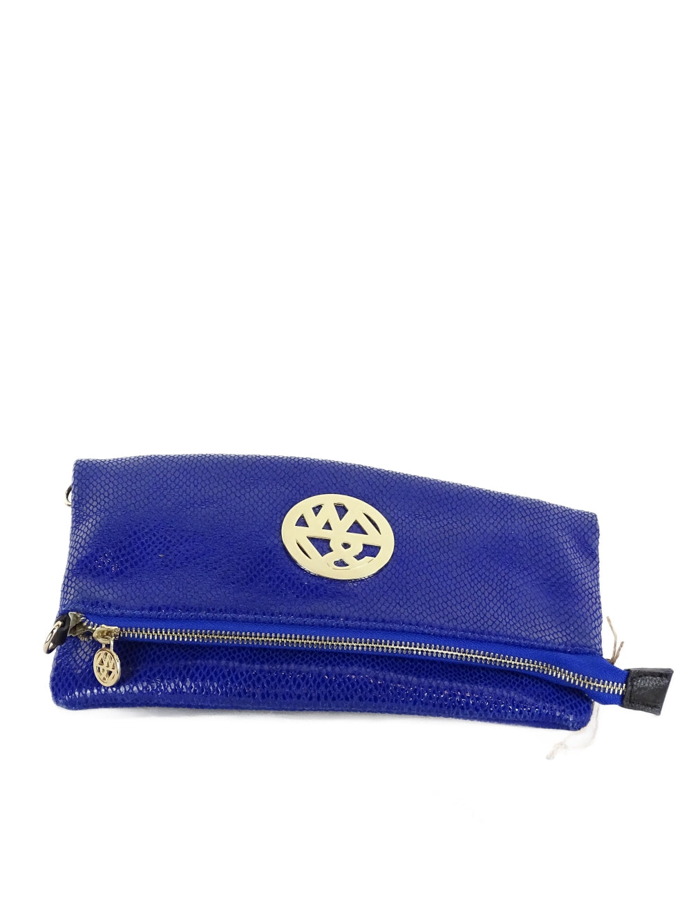 Willow &amp; Zach Blue Leather Clutch