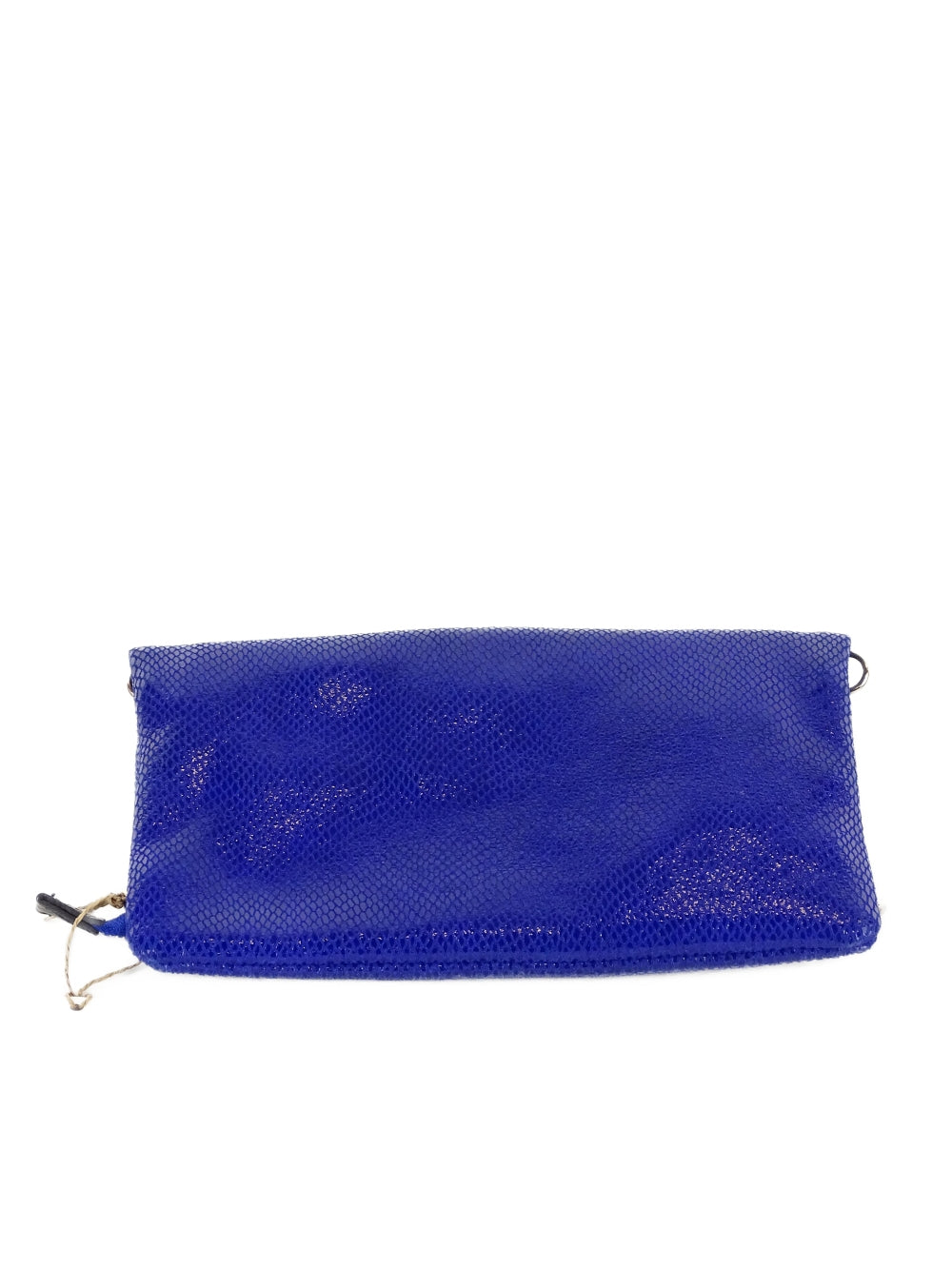 Willow &amp; Zach Blue Leather Clutch