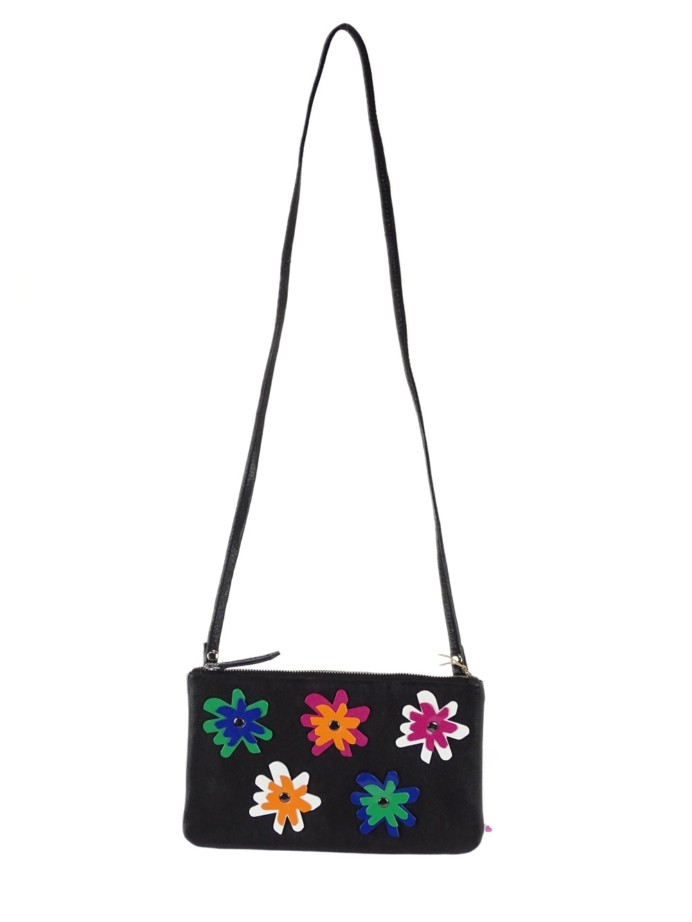 Gorman Black Flower Crossbody Bag