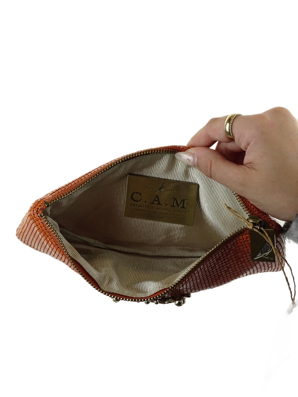 C.A.M (Creatively Active Minds) Orange Clutch