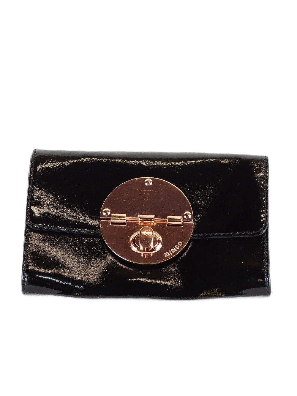 Mimco Black and Rose Gold Purse