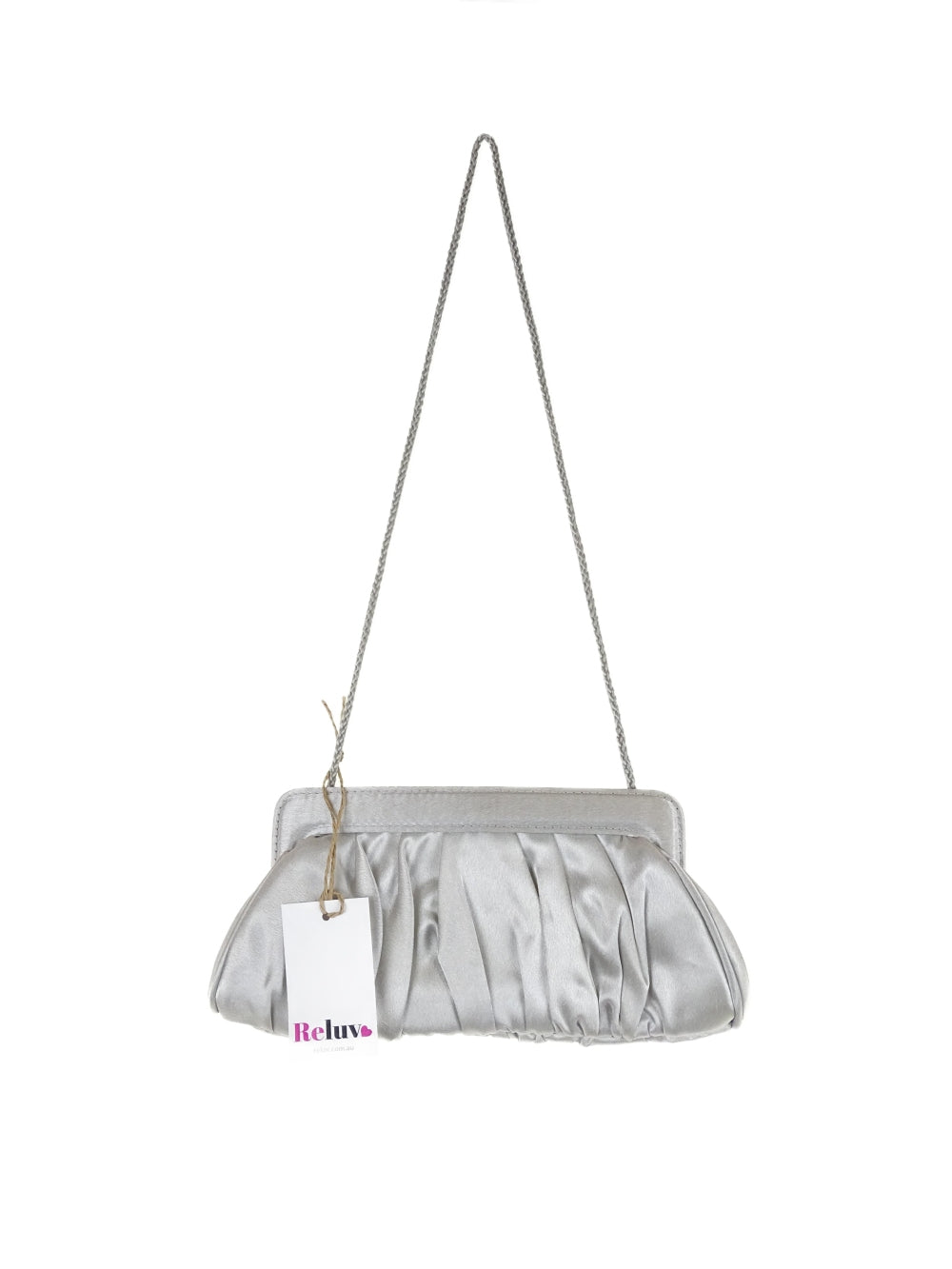 Olga Berg Silver Clutch