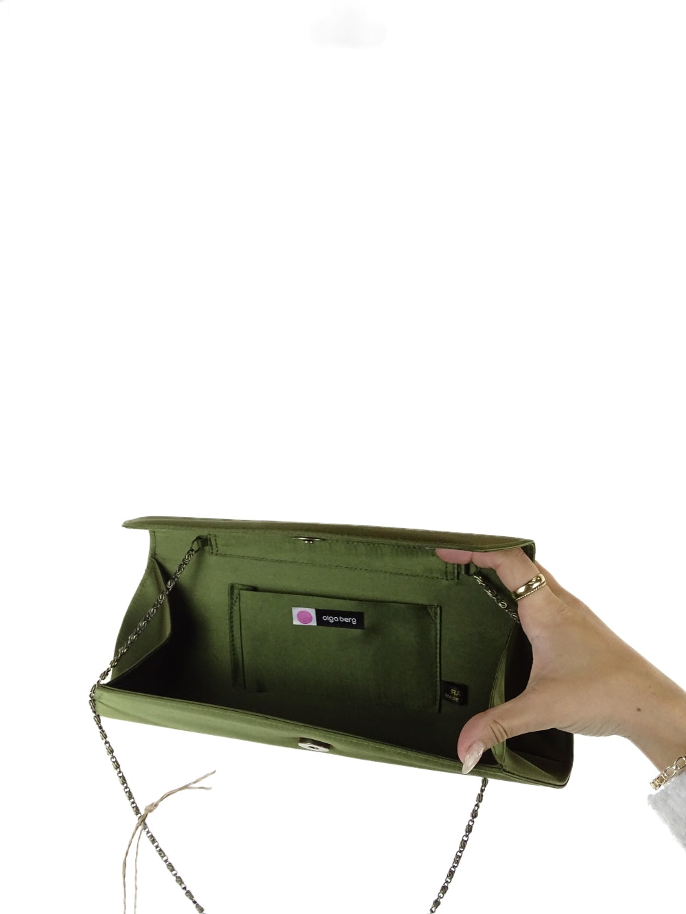 Olga Berg Green Clutch