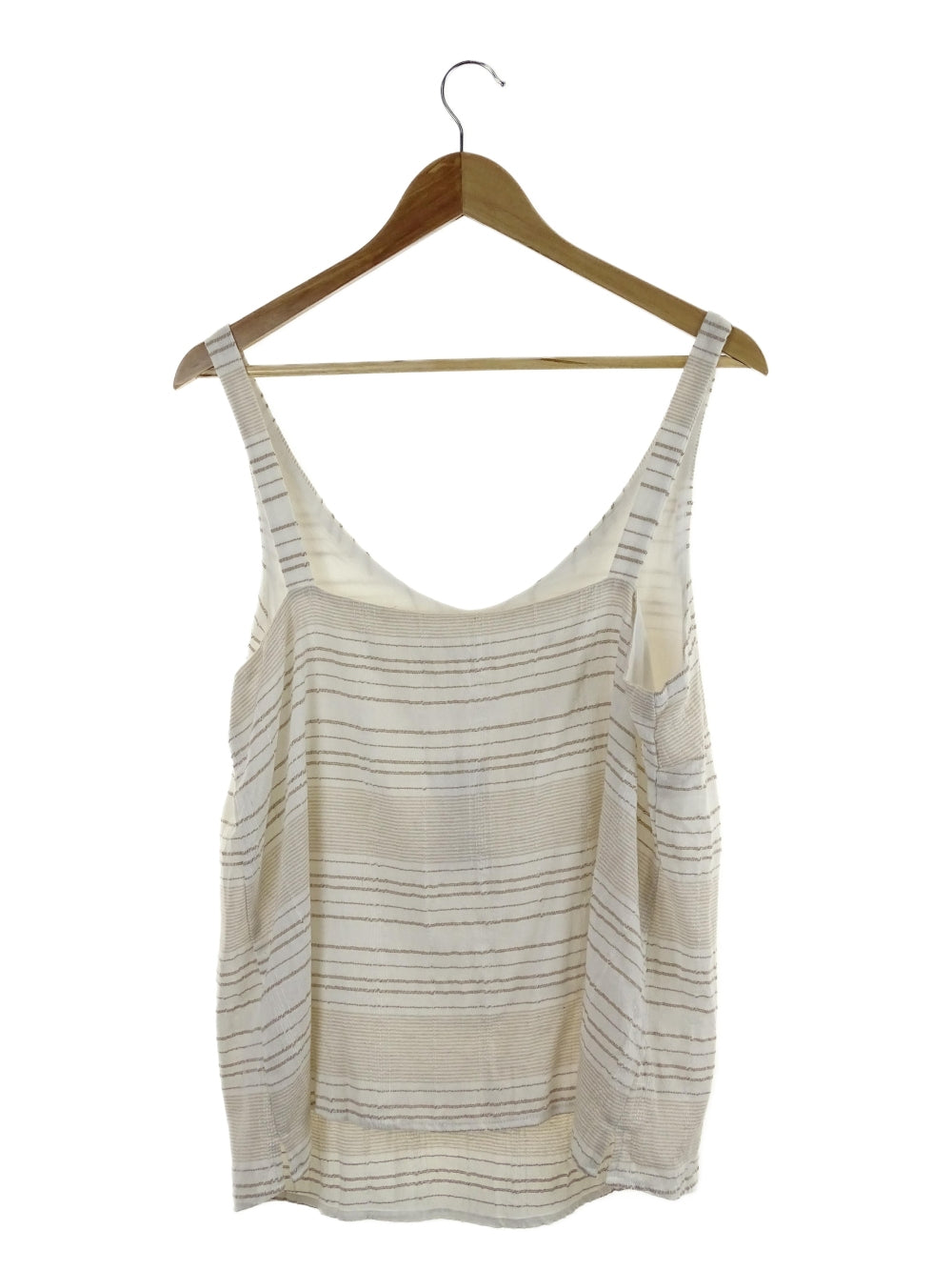 Little Lies White and Beige Stripe Tank Top 12