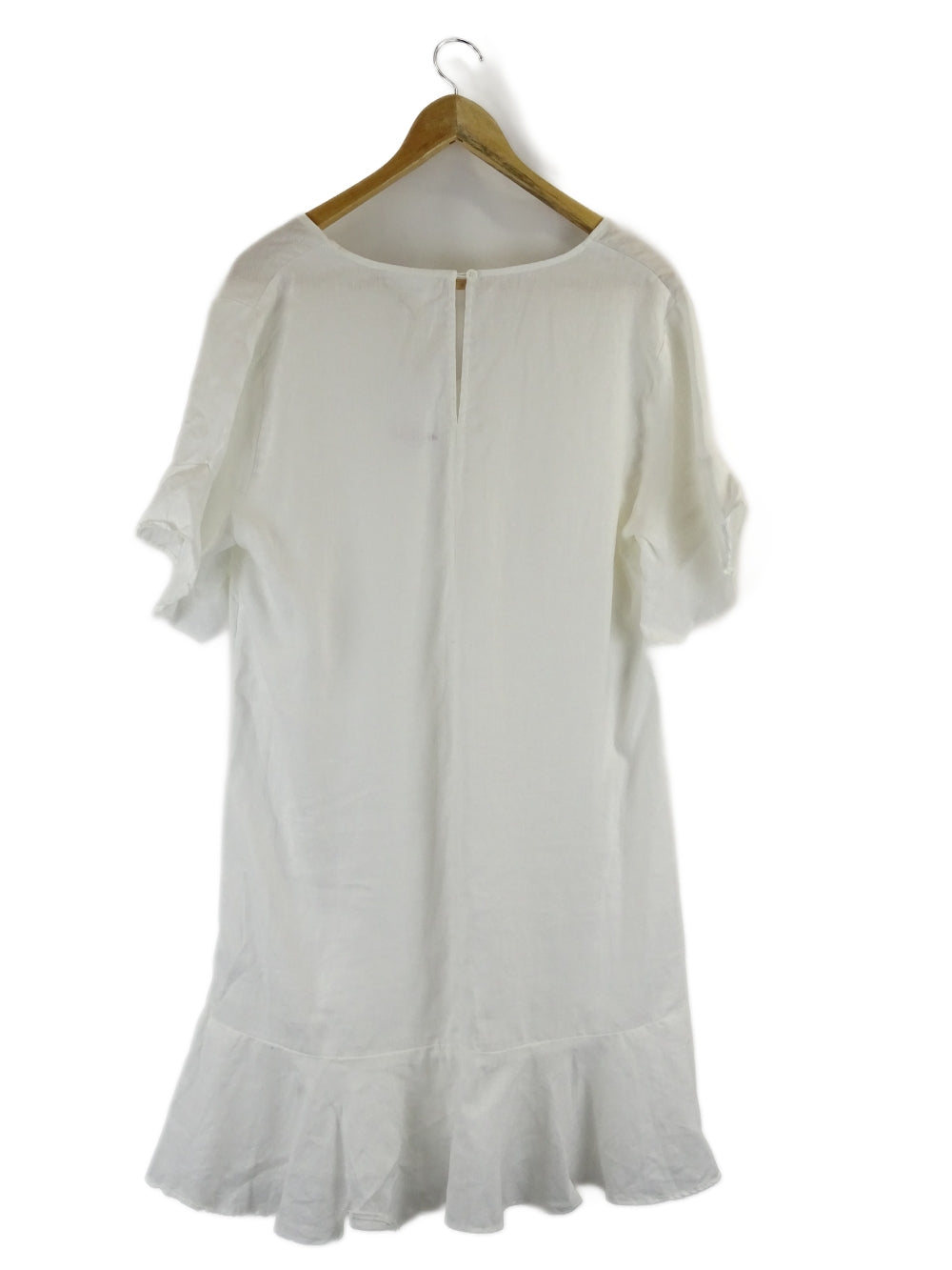 Seed White Linen Mini Dress 8