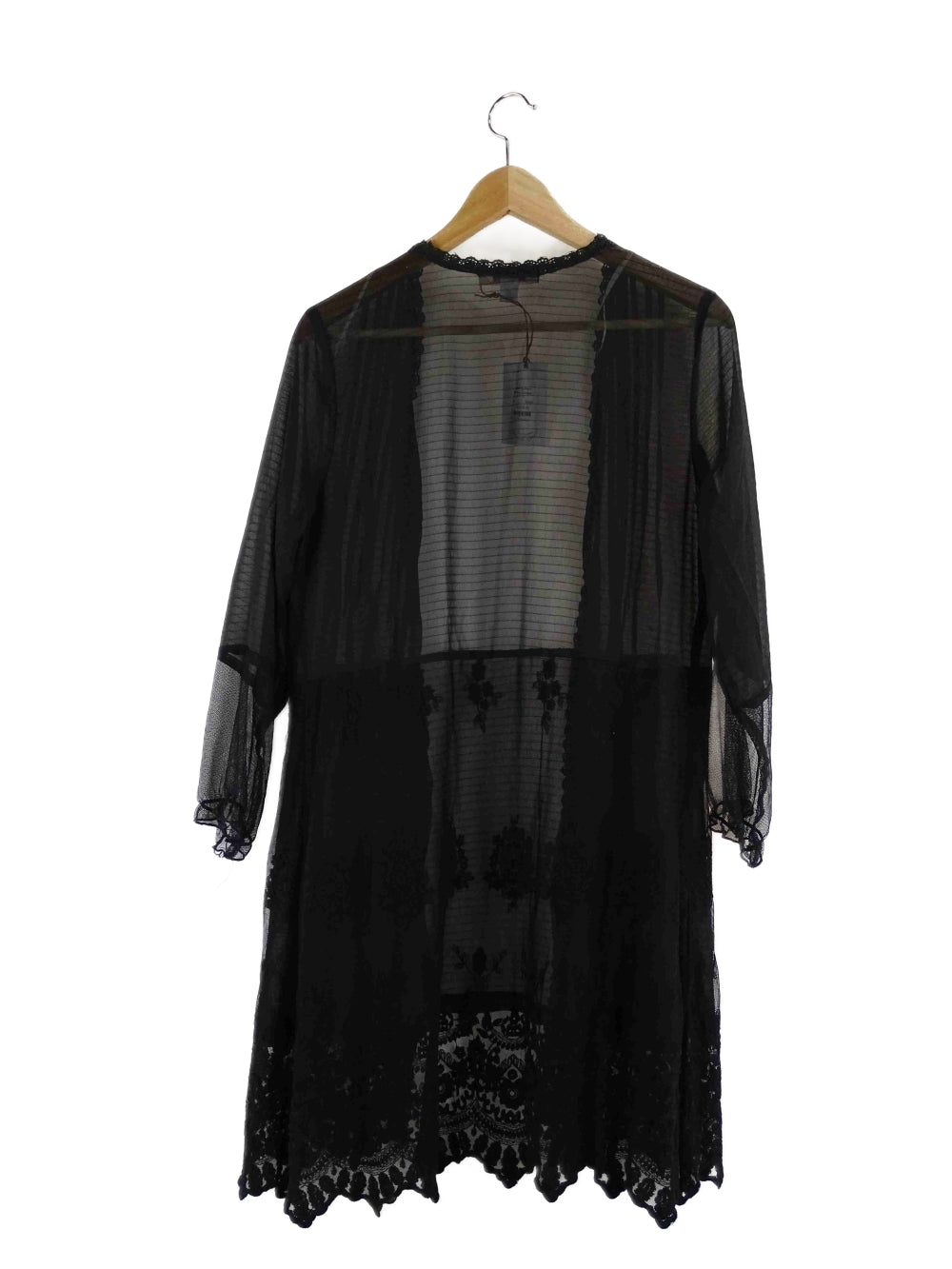 Clarity Black Sheer Cardigan S