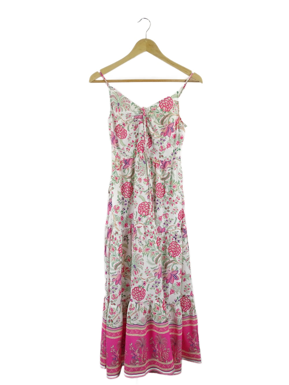 Delilah White and Pink Floral Maxi Dress 8